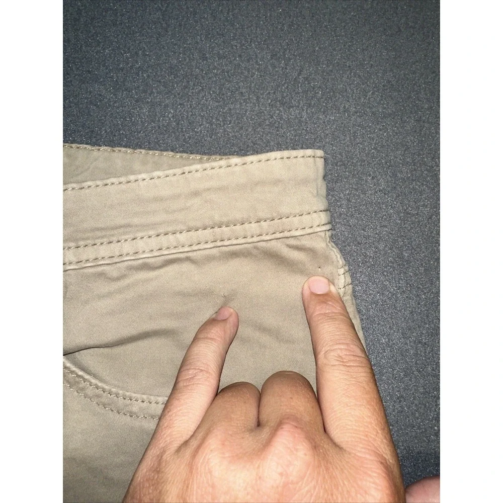 Adriano Goldschmied Pants Mens 36x34 Tan The Protege Chino Straight Leg AG